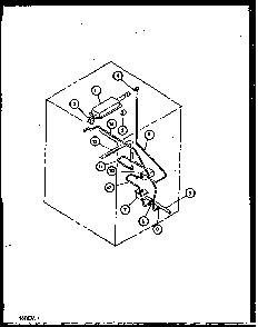 Burner Diagram and Parts List for RST378UW-P1141203NW  Caloric Range