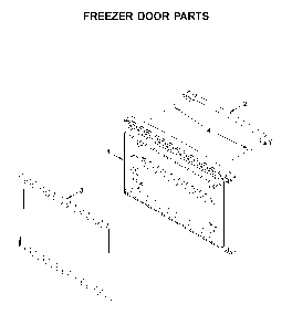 Freezer door parts Diagram and Parts List for MFF2258FEZ04  Maytag Refrigerator