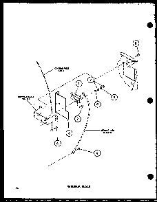 Terminal Block Diagram and Parts List for TGA400 P77041-5W Amana Dryer