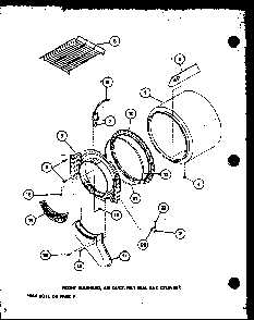 Section 9 Diagram and Parts List for LG2512 P7762230W W Amana Dryer