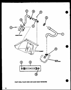 Section 9 Diagram and Parts List for LW2503W P1118410WW Amana Washer