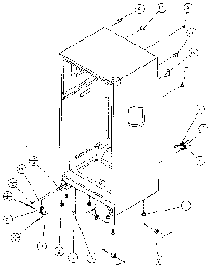 Cabinet Parts Diagram and Parts List for 85171-P1117102W  Amana Refrigerator