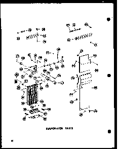 Evaporator Parts Diagram and Parts List for SRN22G-A-P60201-36WA  Amana Refrigerator