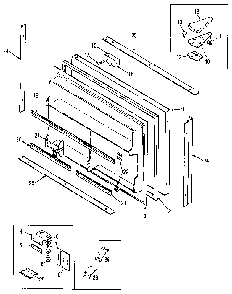Freezer Door Diagram and Parts List for JRTD226LB-MBJ84B  Jenn-Air Refrigerator