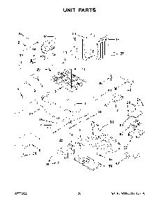 Unit Parts Diagram and Parts List for 10651332716  Kenmore Refrigerator