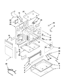 Chassis Parts Diagram and Parts List for JGS8750CDS00  Jenn-Air Range