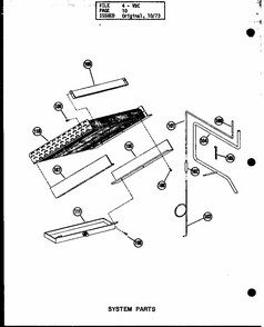System Parts Diagram and Parts List for VBC-35 P54882-3 Amana Air Conditioner