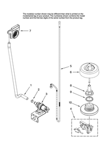Fill And Overfill Parts Diagram and Parts List for JDB1255AWB1  Jenn-Air Dishwasher