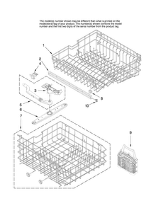 Upper And Lower Rack Parts Diagram and Parts List for ADB1500AWQ2  Amana Dishwasher