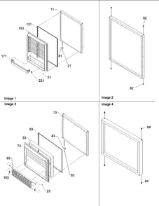 Door Assy Diagram and Parts List for BRF20VCPSER-P1321312WS  Amana Refrigerator