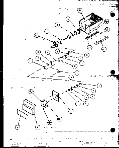 Crushed Ice Bucket Diagram and Parts List for SZDE27MPL-P1124403WL  Amana Refrigerator
