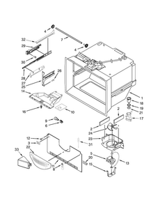 Freezer Liner Parts Diagram and Parts List for MFF2258DEH00  Maytag Refrigerator
