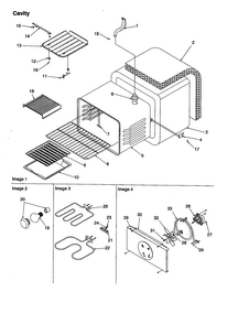 Cavity Diagram and Parts List for ARTC8600LL P1143819LL Amana Range