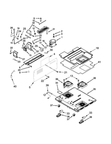 Unit Parts Diagram and Parts List for JUD24FRECX00  Jenn-Air Refrigerator