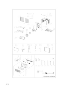 Recommended Spare Parts Diagram and Parts List for CAE08EHQ11  Crosley Air Conditioner