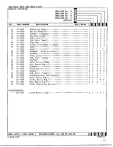Base And Drive Parts Page 3 Diagram and Parts List for 6530A REV A Norge Washer
