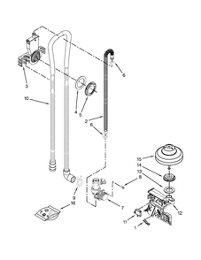 Fill, Drain And Overfill Parts Diagram and Parts List for MDB4949SDH2  Maytag Dishwasher