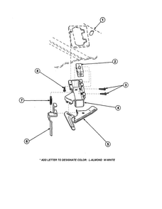 Out-of-balance Switch Diagram and Parts List for LW6163WM-PLW6163WMA  Amana Washer