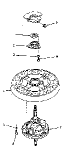 Transmission Assembly And Balance Ring Diagram and Parts List for NA6621W33821  Speed Queen Washer
