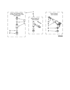Water System Parts Diagram and Parts List for MAT14PRAWW0  Maytag Washer
