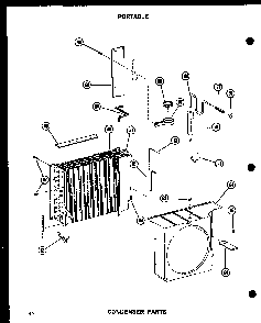 Condenser Parts Diagram and Parts List for 5-SPJM P54360-40R Amana Air Conditioner
