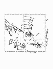 Burner Assembly Diagram and Parts List for MDG18PDAXW0  Maytag Dryer