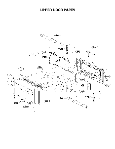 Upper Door Parts Diagram and Parts List for 72176033610  Kenmore Range