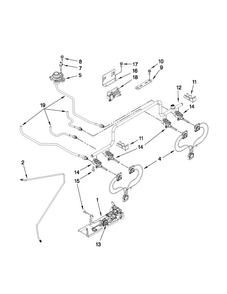 Manifold Parts Diagram and Parts List for JDS8850CDS00  Jenn-Air Range