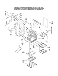 Chassis Parts Diagram and Parts List for MGR6775BDB18  Maytag Range