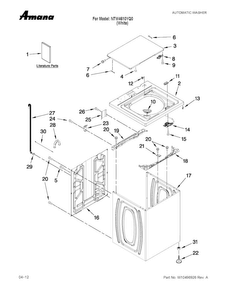 Part Location Diagram of W10062978 Whirlpool ENERGY GUIDE