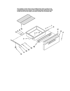 Drawer And Rack Parts Diagram and Parts List for MER5765RCB1  Maytag Range