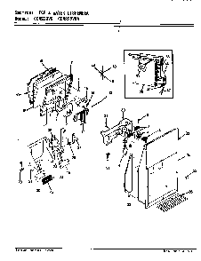 Ice & Water Dispenser Diagram and Parts List for CDNS22V9A BR35A Maytag Refrigerator