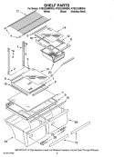 Part Location Diagram of WP2201102 Whirlpool Shelf Frame