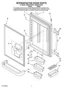 Part Location Diagram of WP2254600S Whirlpool Door Handle - Stainless