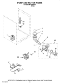 PUMP AND MOTOR PARTS, OPTIONAL PARTS (NOT INCLUDED) Diagram and Parts List for MFW9600SQ0  Maytag Washer