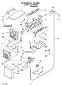 ICEMAKER PARTS Diagram and Parts List for JS42CXDUDB00  Jenn-Air Refrigerator