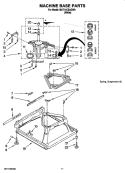 MACHINE BASE PARTS Diagram and Parts List for MAT14CSAGW0  Maytag Washer