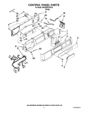 CONTROL PANEL PARTS Diagram and Parts List for MHN30PDAWW0  Maytag Washer