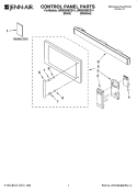 Part Location Diagram of DE94-01402G Whirlpool Control Panel - Black