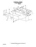 CONTROL PANEL Diagram and Parts List for MFS55PNAVS  Maytag Washer