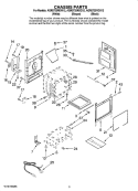 CHASSIS PARTS Diagram and Parts List for AGR5725RDB12  Amana Range