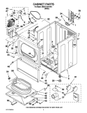 CABINET PARTS Diagram and Parts List for MDE17CSAYW1  Maytag Dryer