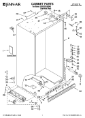 Part Location Diagram of 2257644 Whirlpool HINGE-DOOR