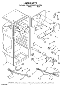 Part Location Diagram of 2262195 Whirlpool DEFLECTOR
