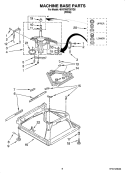 MACHINE BASE PARTS Diagram and Parts List for 4KNTW5705TQ0  Amana Washer