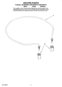 HEATER PARTS Diagram and Parts List for JDB1095AWB10  Jenn-Air Dishwasher