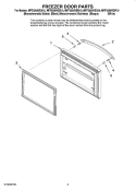 FREEZER DOOR PARTS Diagram and Parts List for MFF2558VEQ10  Maytag Refrigerator