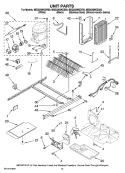 UNIT PARTS Diagram and Parts List for MSD2269KEA00  Maytag Refrigerator