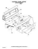 CONTROL PANEL PARTS Diagram and Parts List for MAT14PDAWW1  Maytag Washer
