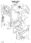 Part Location Diagram of W10112600 Whirlpool HINGE